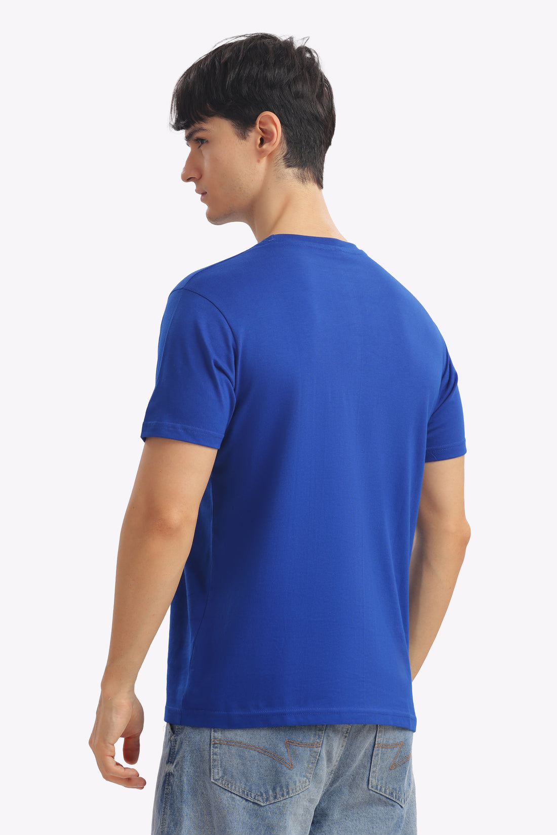 Plain Half Sleeve T-Shirt (Royal Blue)
