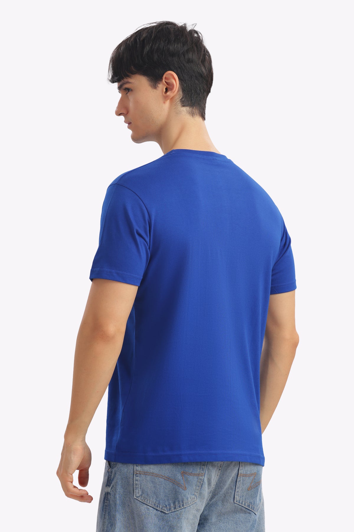 Plain Half Sleeve T-Shirt (Royal Blue)