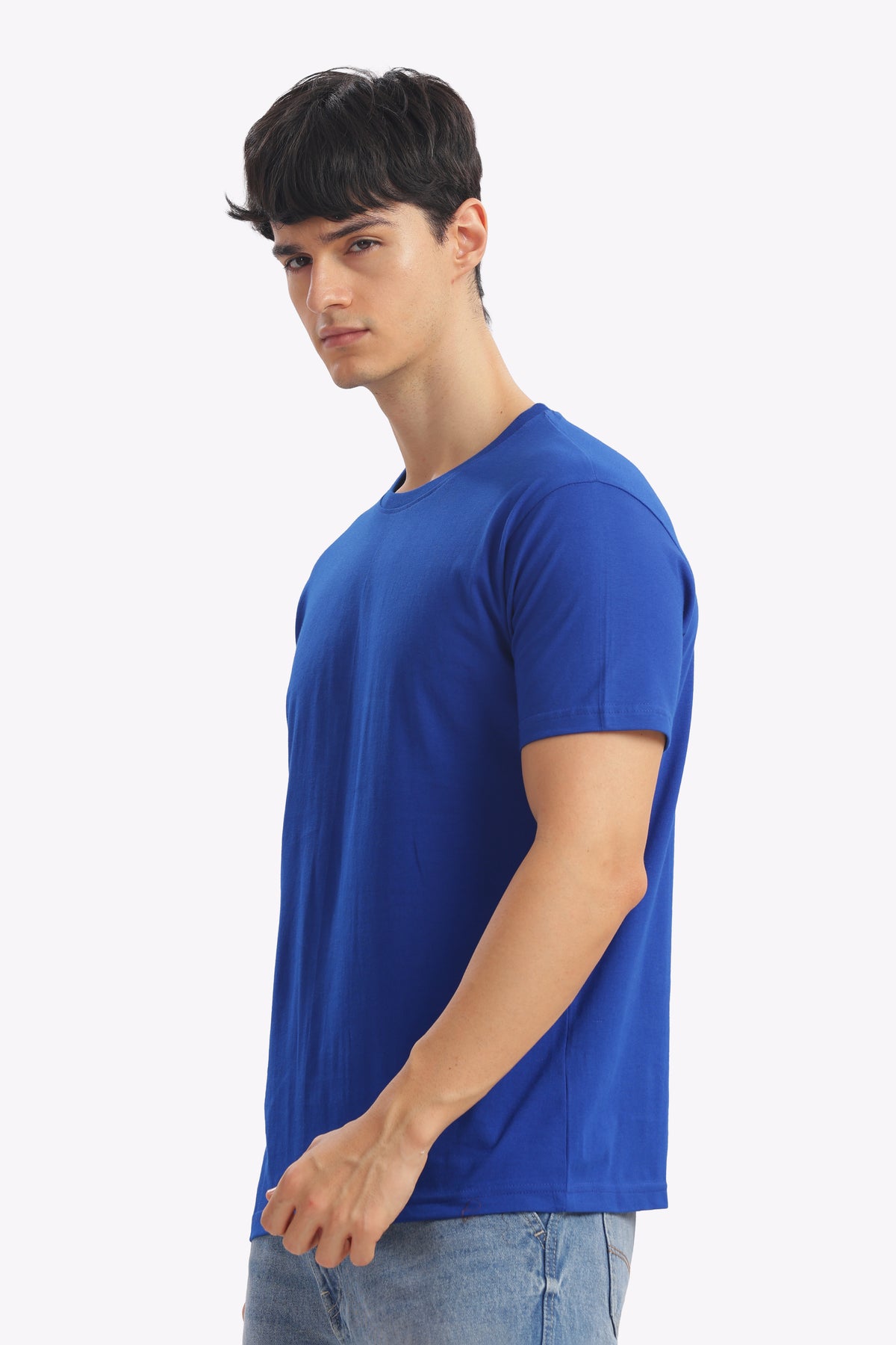 Plain Half Sleeve T-Shirt (Royal Blue)