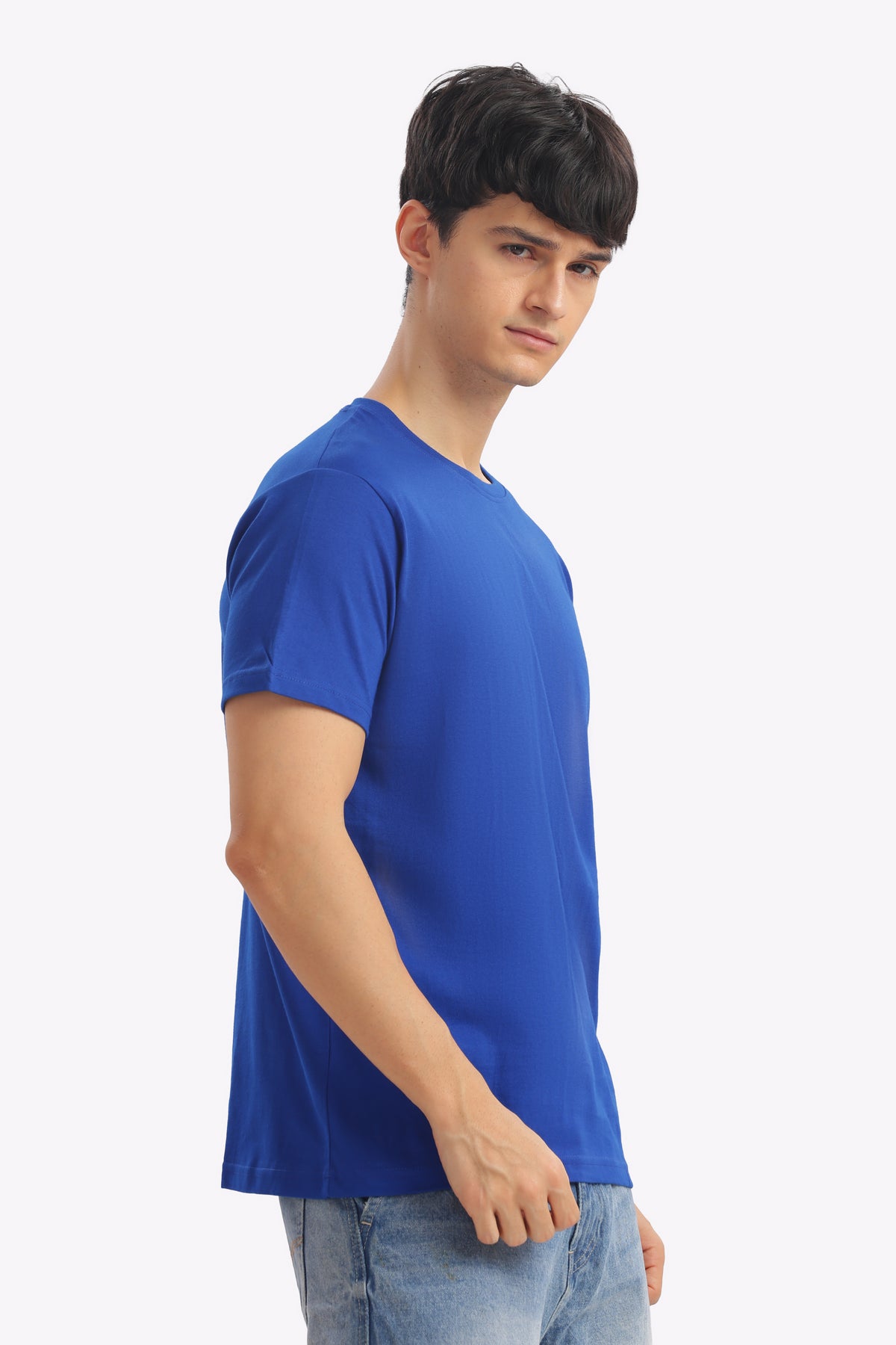 Plain Half Sleeve T-Shirt (Royal Blue)