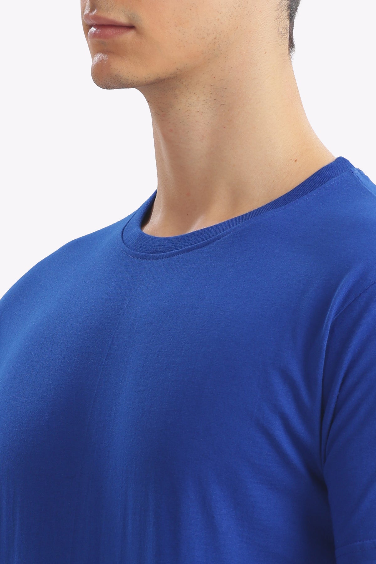 Plain Half Sleeve T-Shirt (Royal Blue)