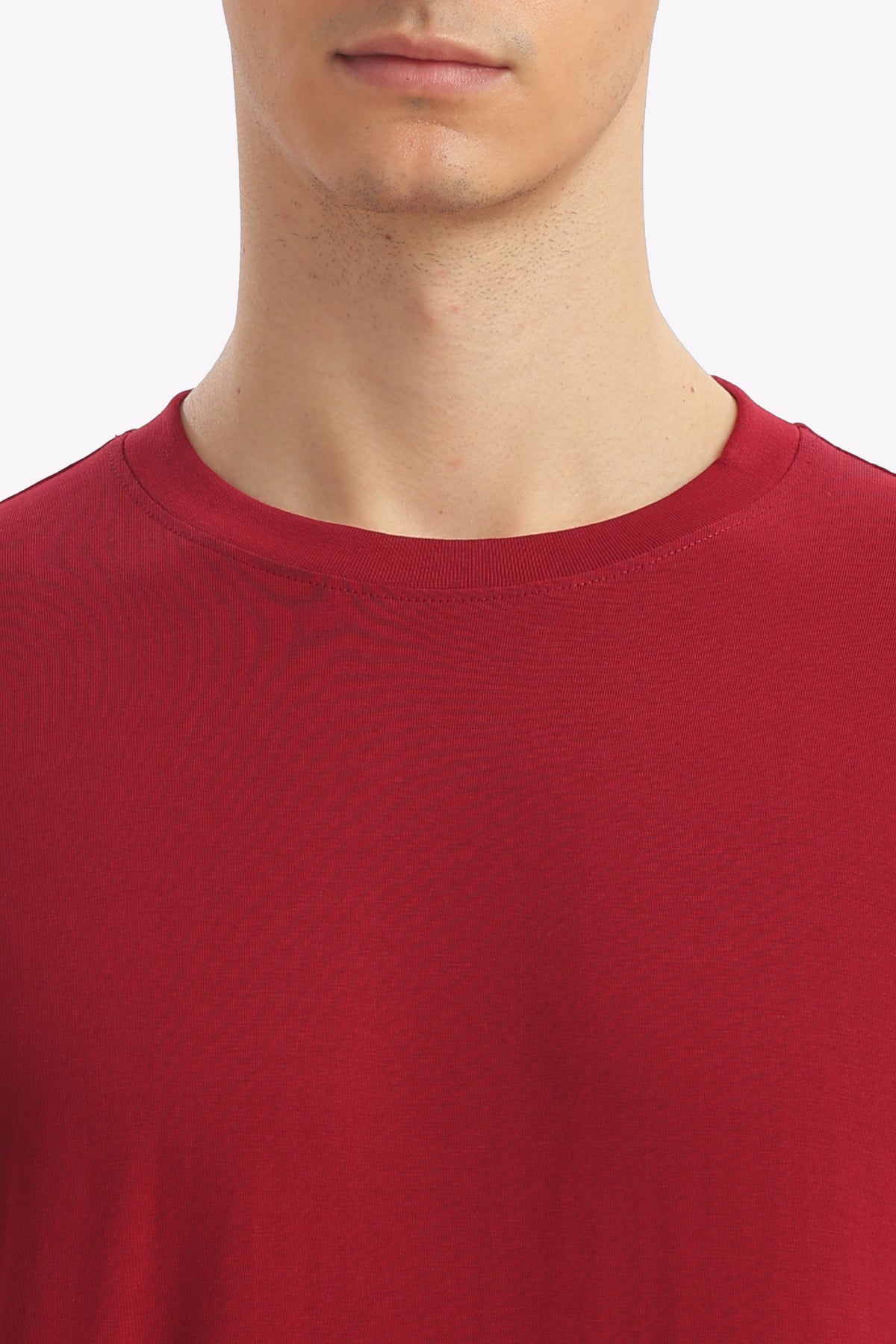 Plain Half Sleeve T-Shirt (Marron)