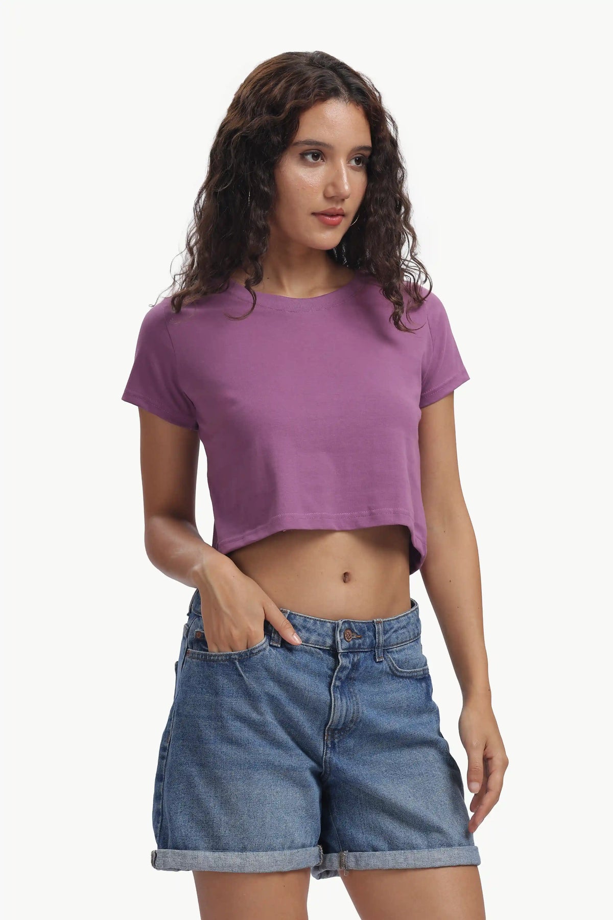 Crop Top Women’s Premium LAVENDER