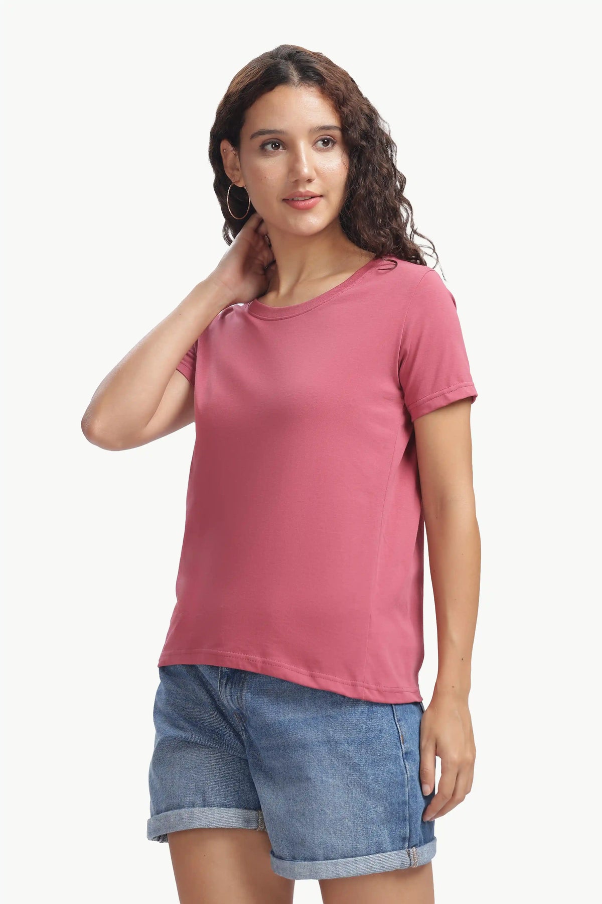 Women’s Everyday Regular Fit T-Shirt Onion Pink