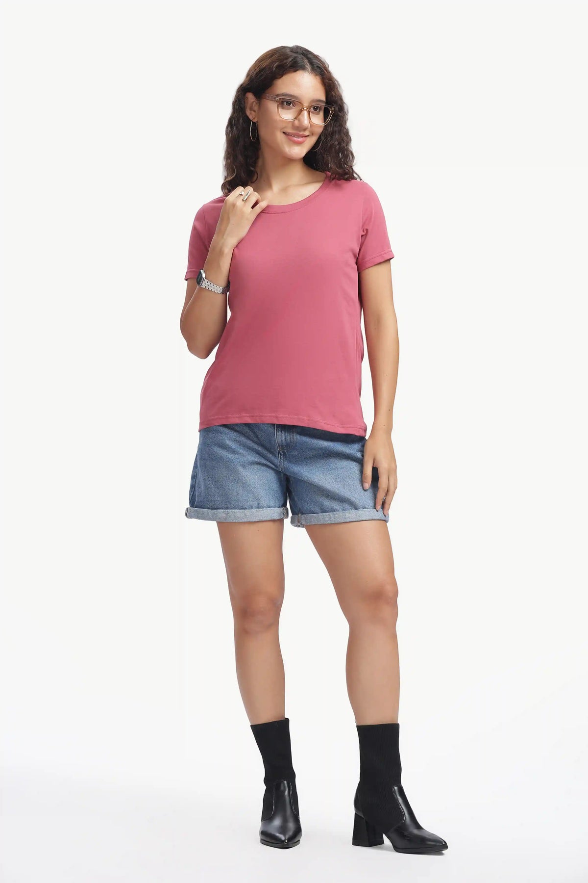 Women’s Everyday Regular Fit T-Shirt Onion Pink