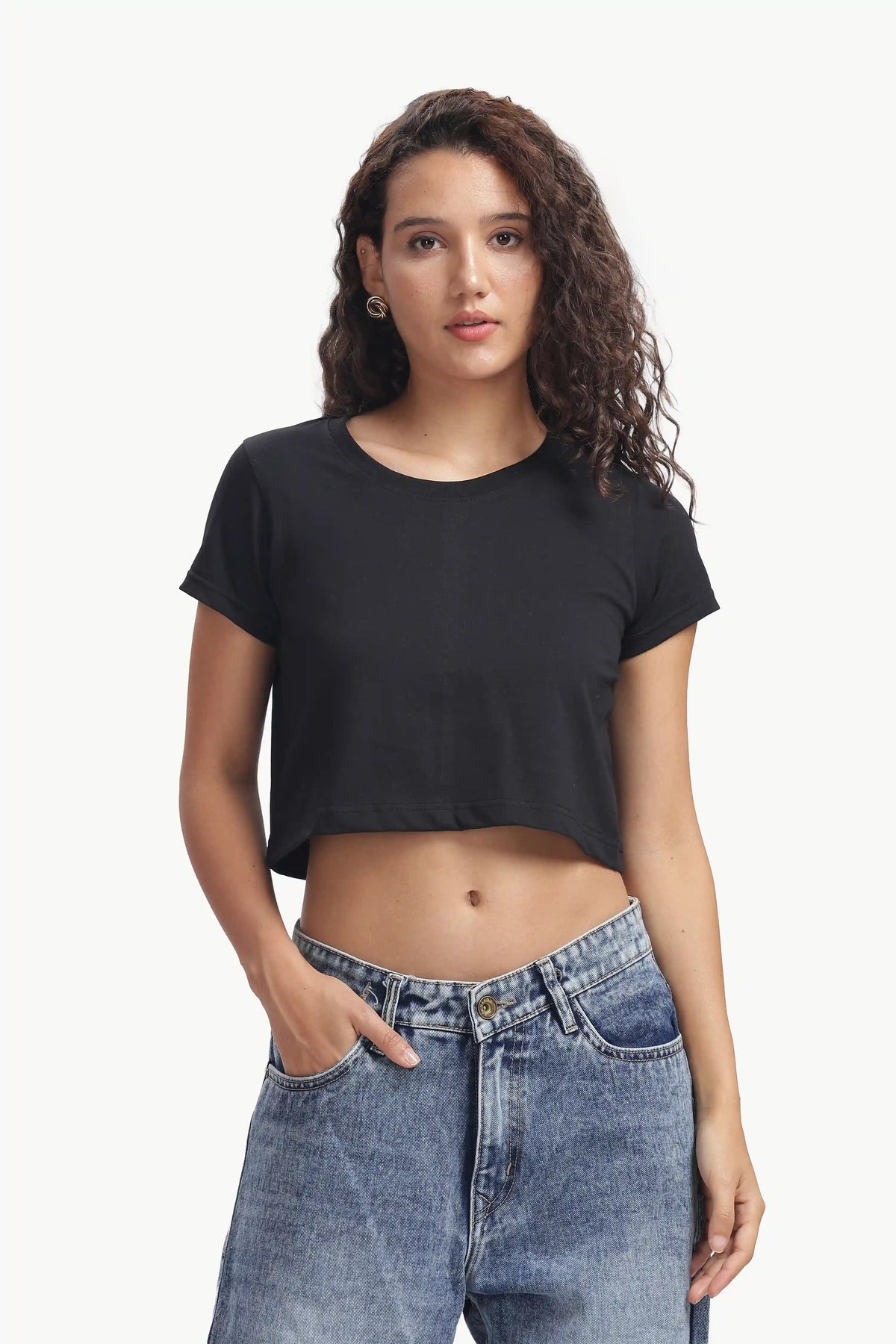Crop Top Women’s Premium BLACK