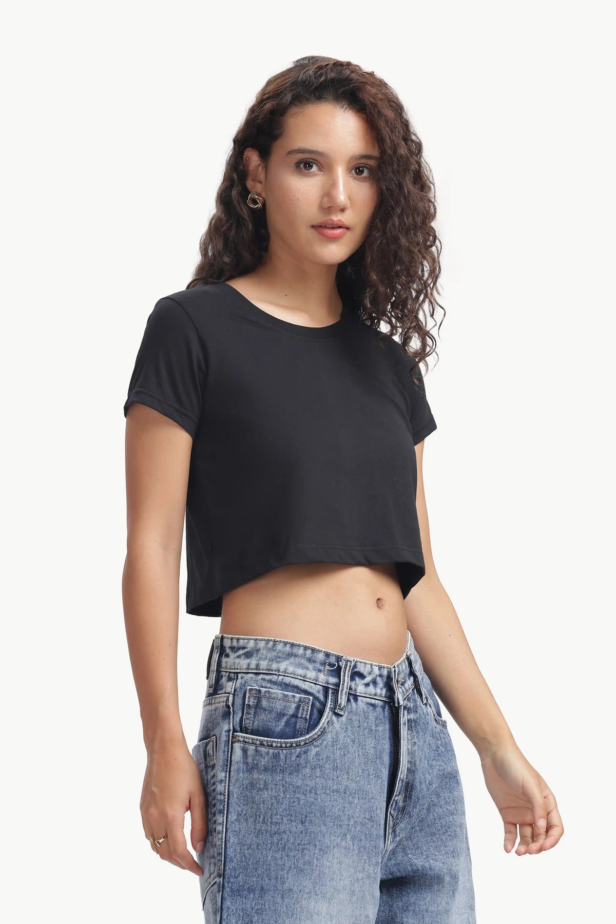 Crop Top Women’s Premium BLACK