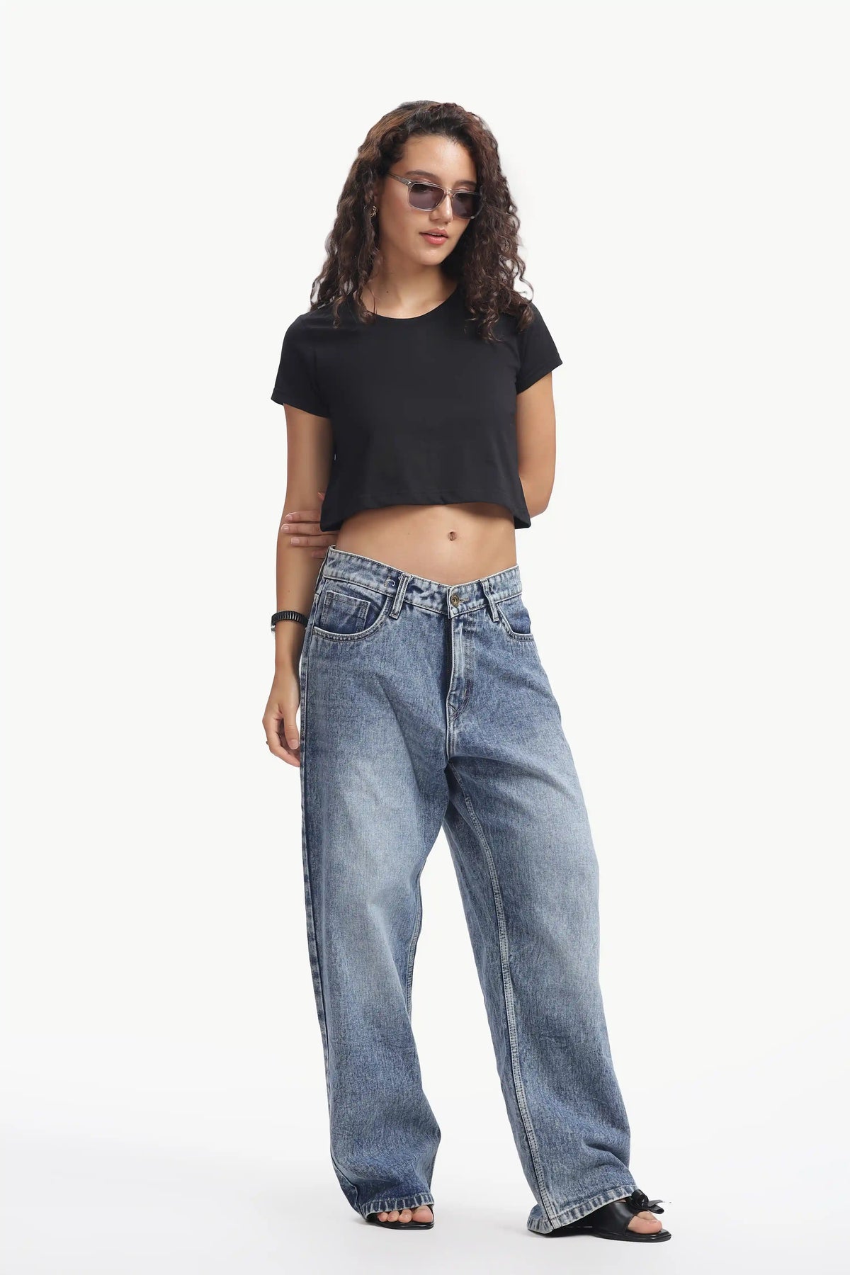 Crop Top Women’s Premium BLACK
