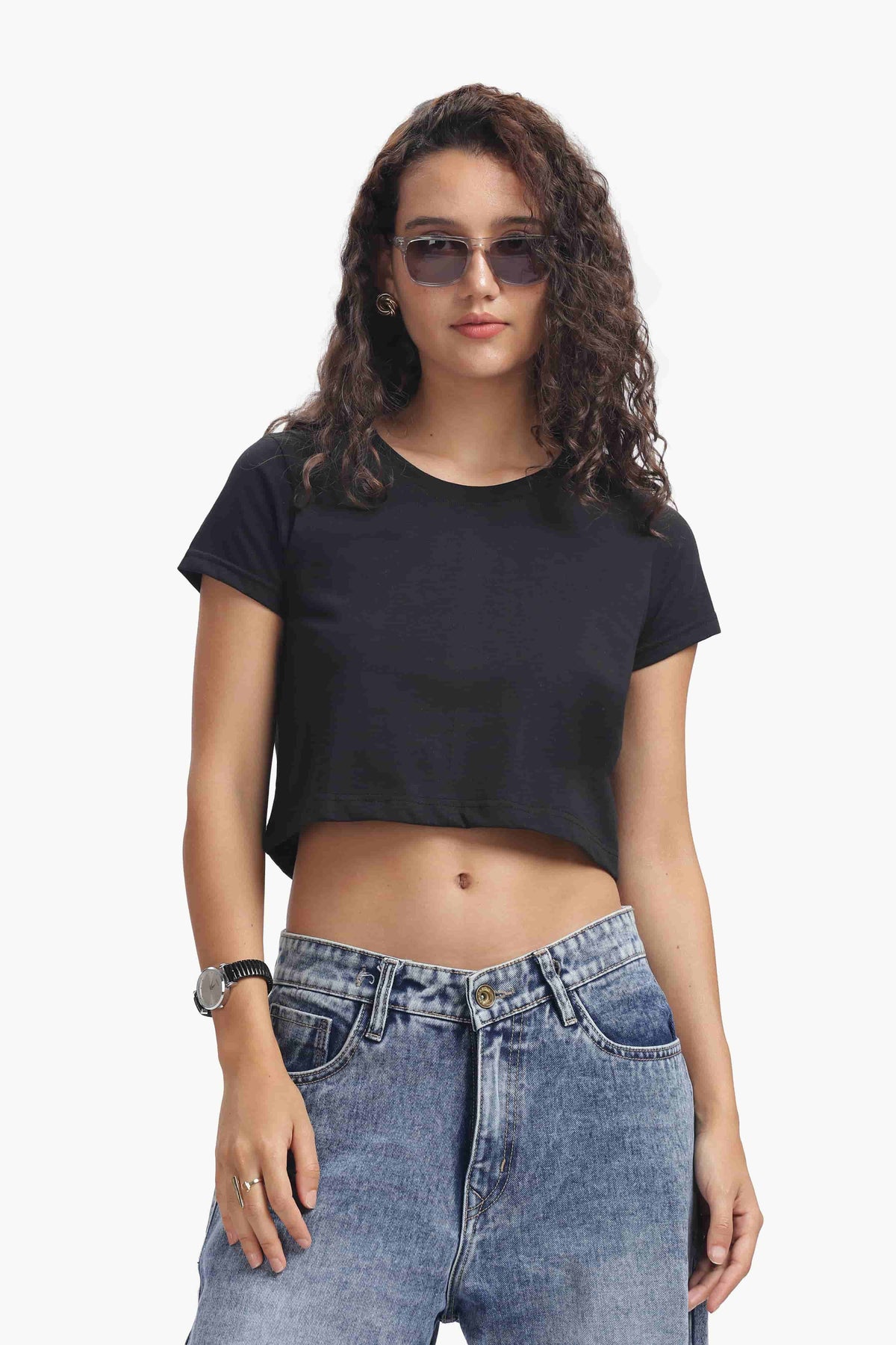 Crop Top Women’s Premium BLACK