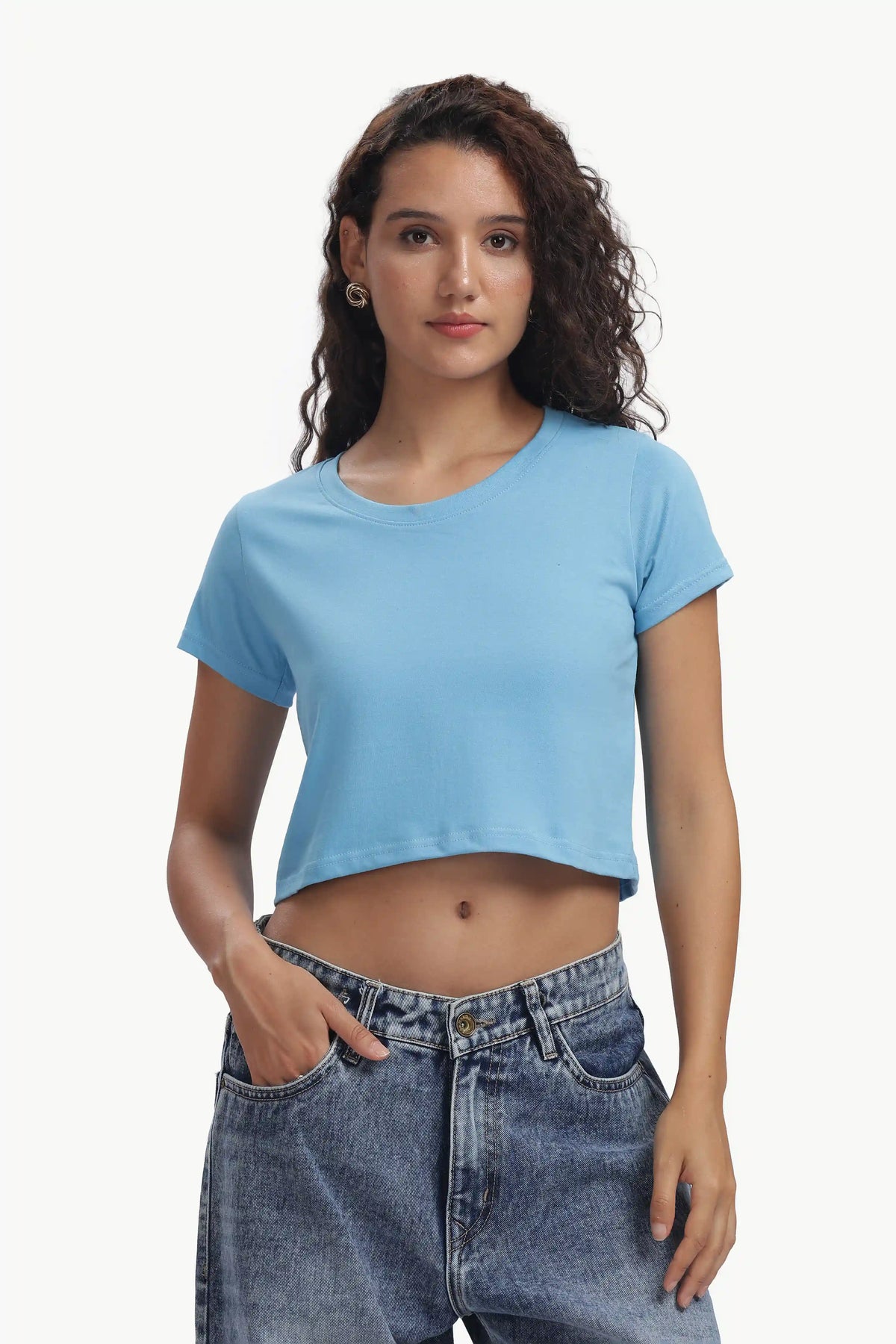Crop Top Women’s Premium SKU BLUE