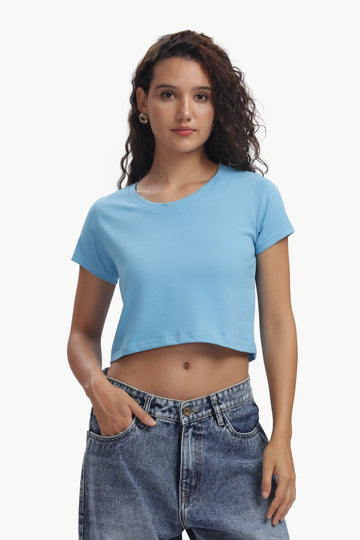 Crop Top Women’s Premium SKU BLUE