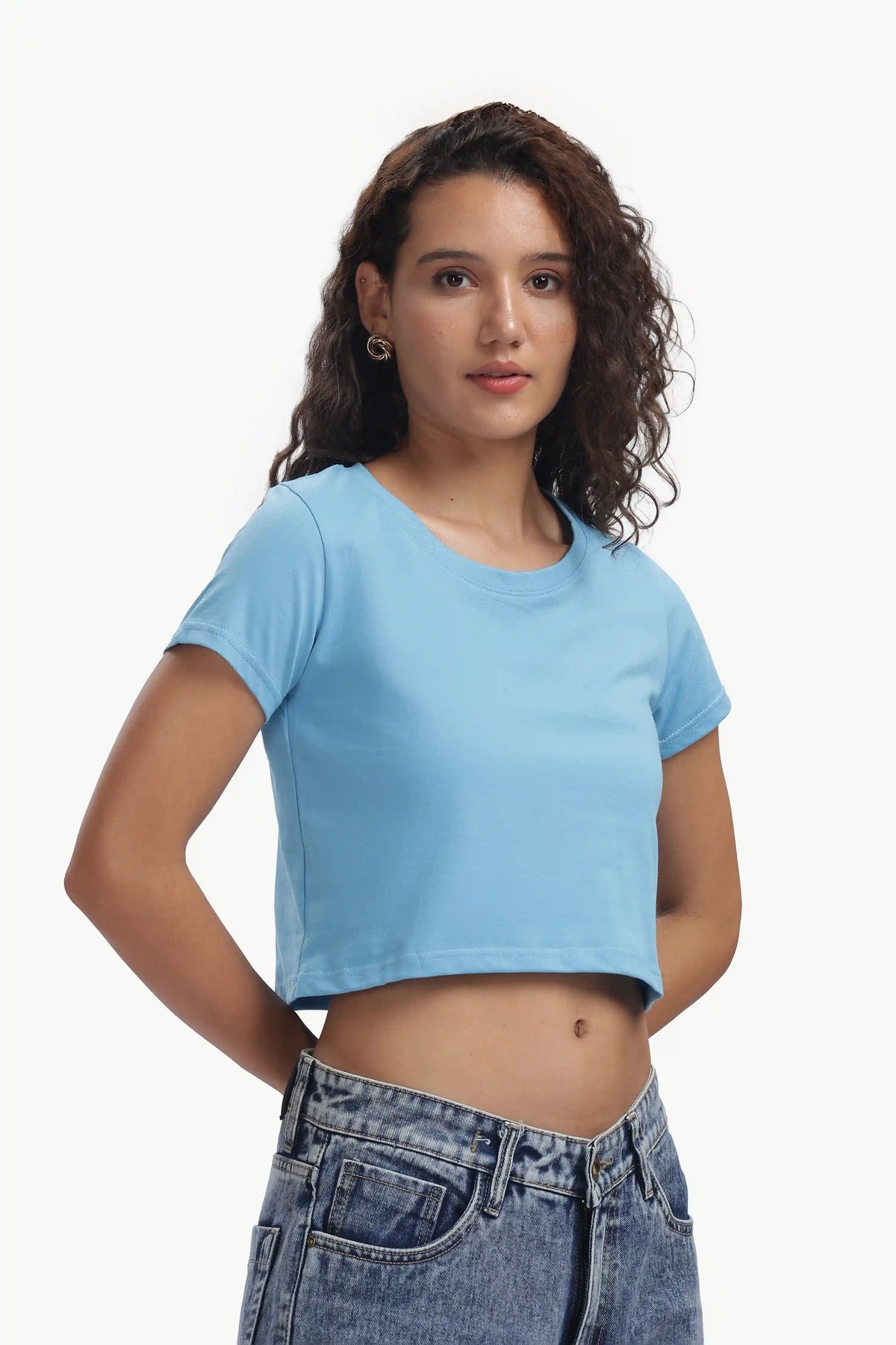 Crop Top Women’s Premium SKU BLUE