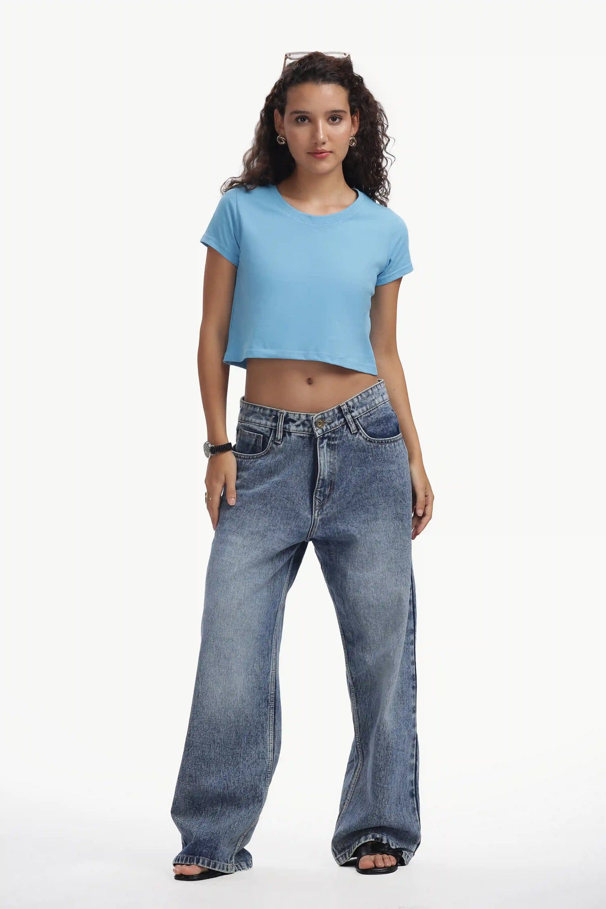 Crop Top Women’s Premium SKU BLUE