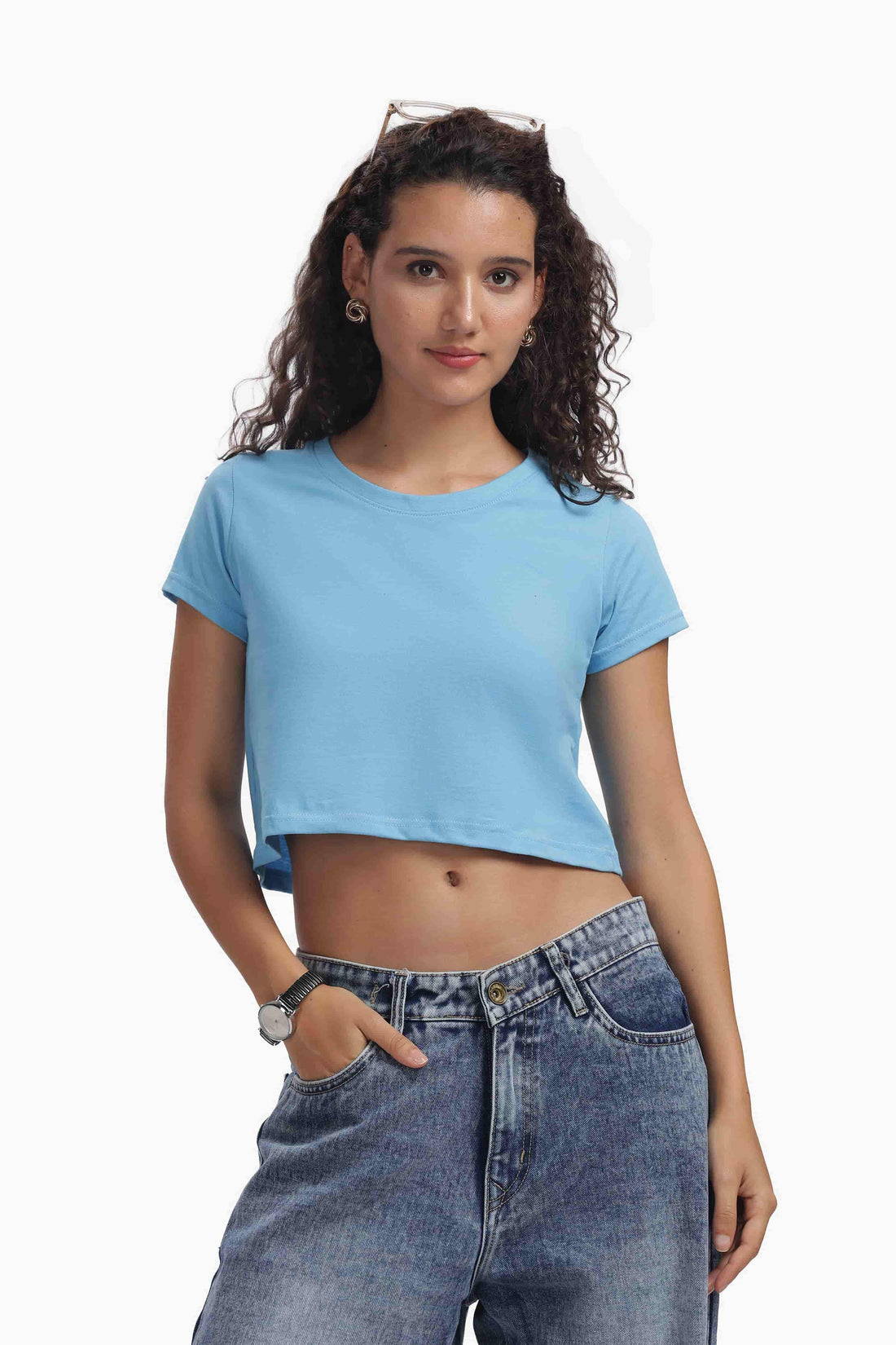 Crop Top Women’s Premium SKU BLUE
