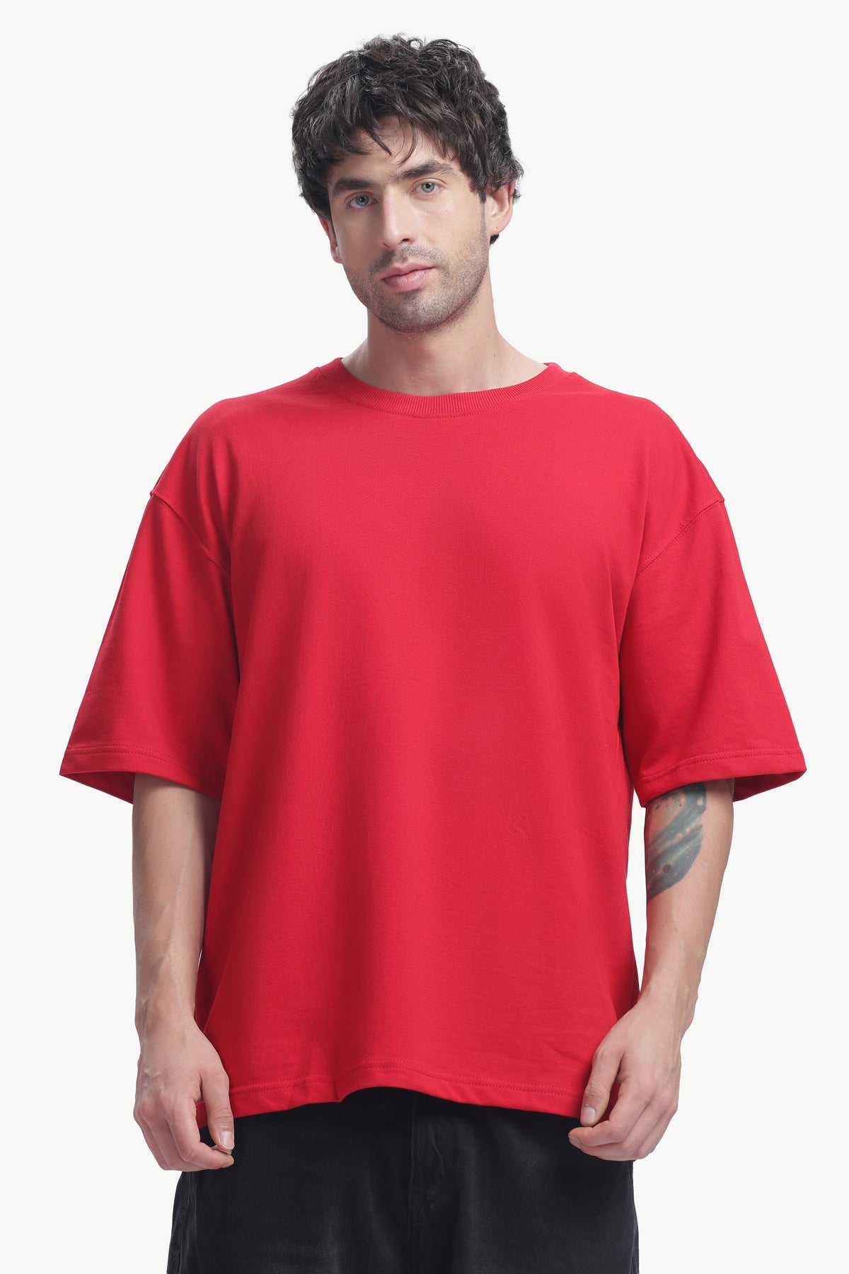 Oversized T-Shirt | 240 GSM Cotton | Red