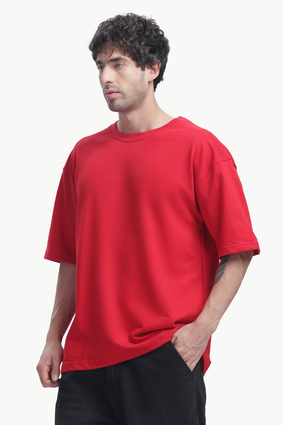 Oversized T-Shirt | 240 GSM Cotton | Red