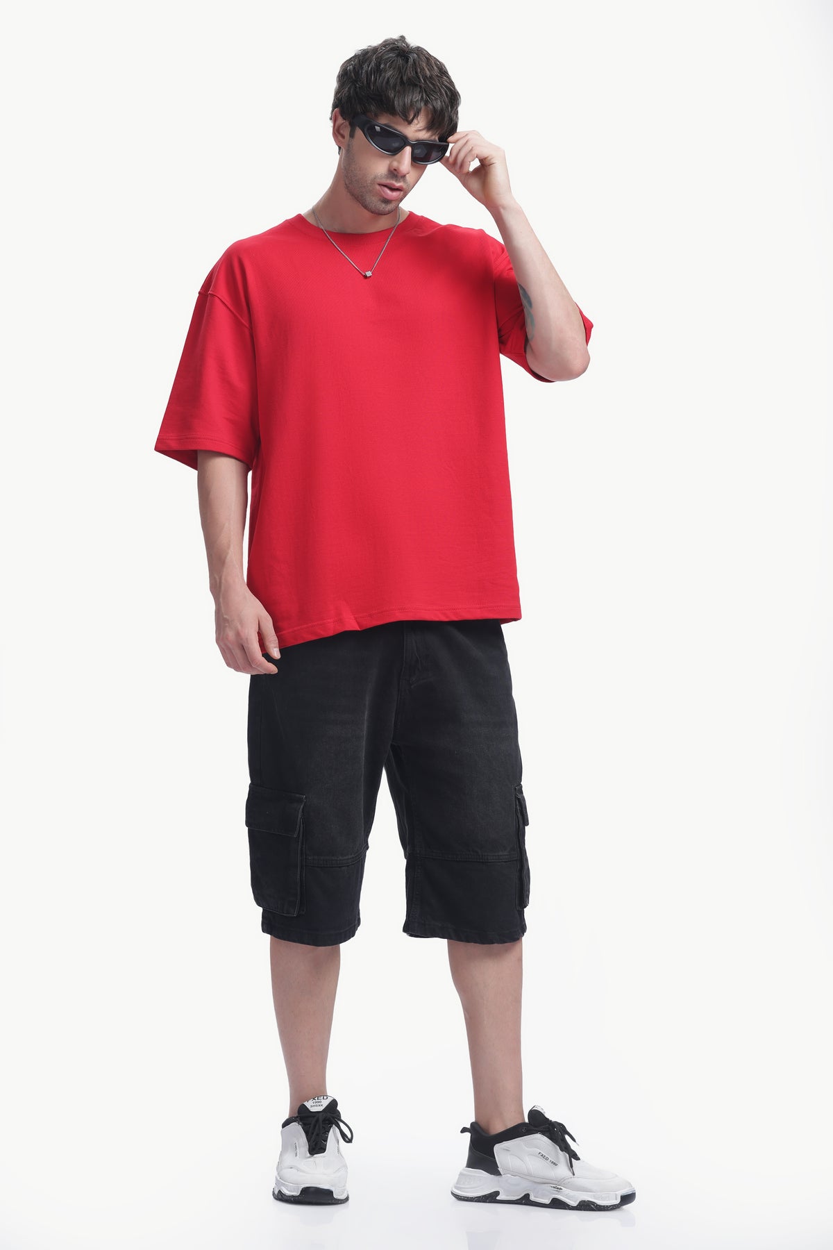 Oversized T-Shirt | 240 GSM Cotton | Red