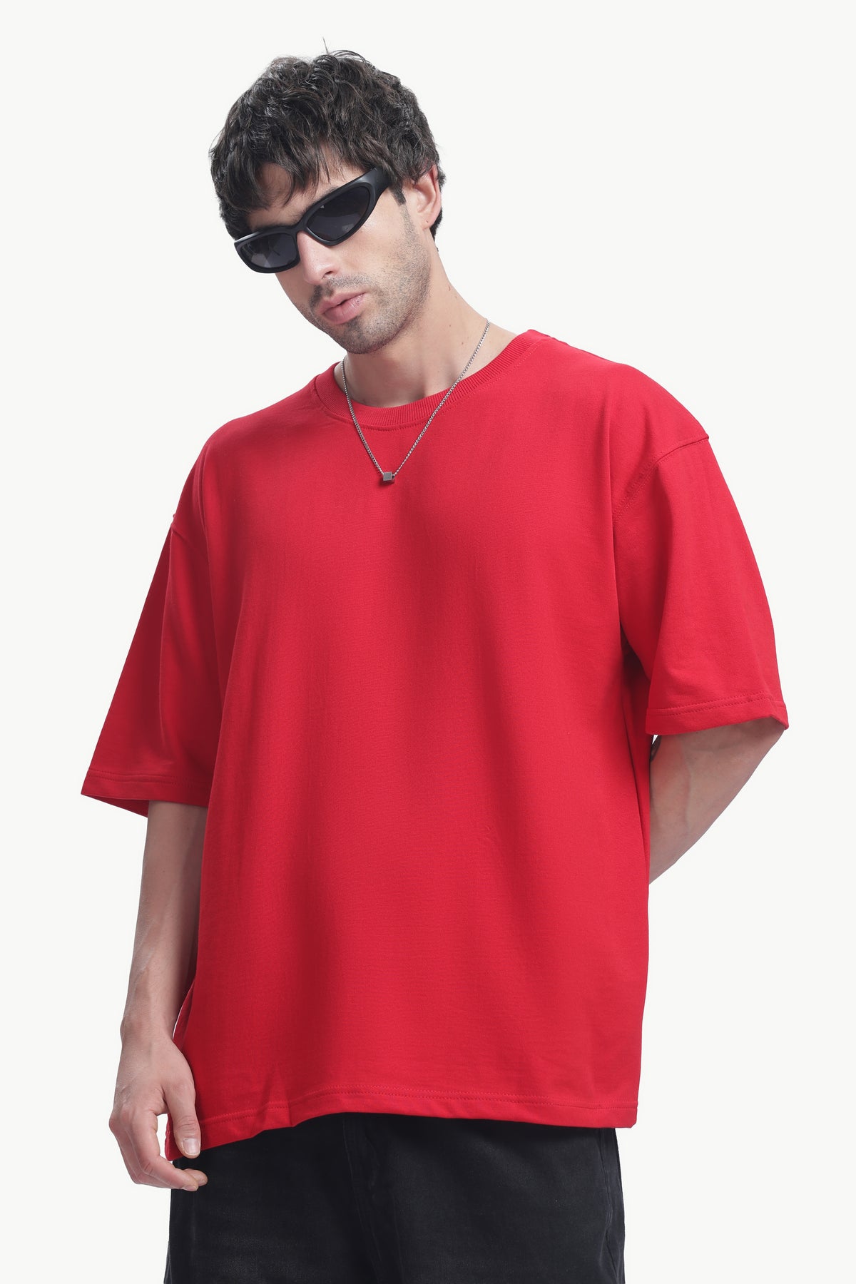 Oversized T-Shirt | 240 GSM Cotton | Red