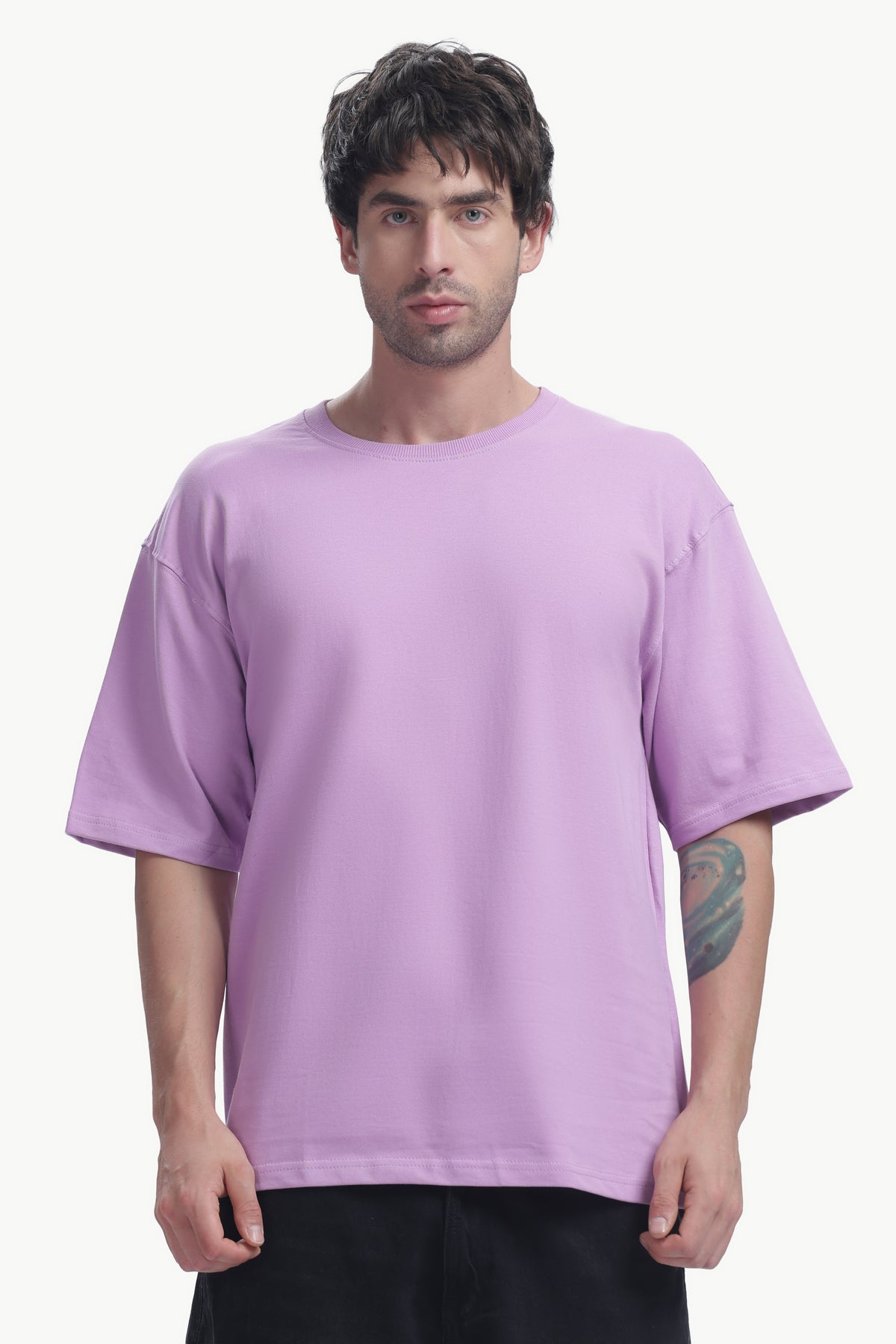 Oversized T-Shirt | 240 GSM Cotton(Lavander)