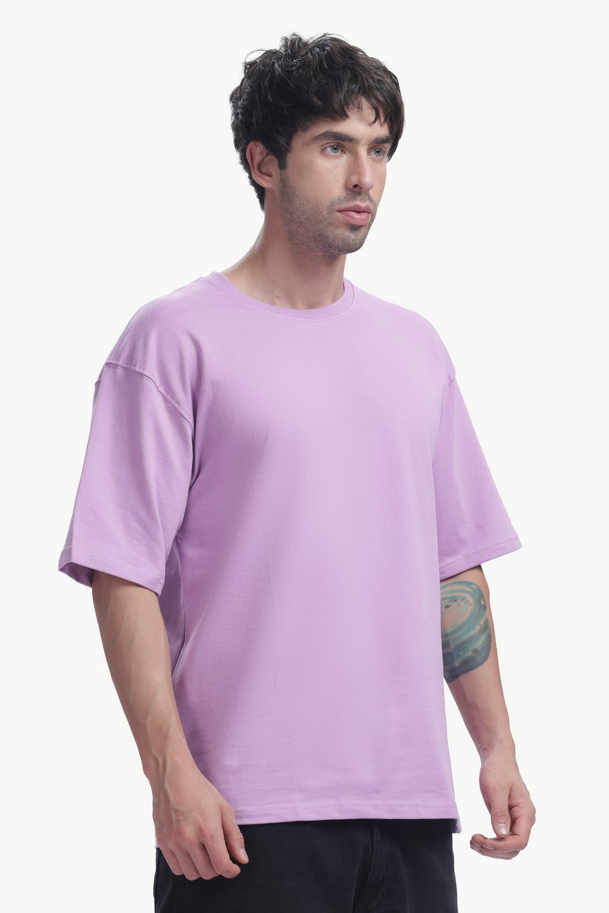 Oversized T-Shirt | 240 GSM Cotton(Lavander)