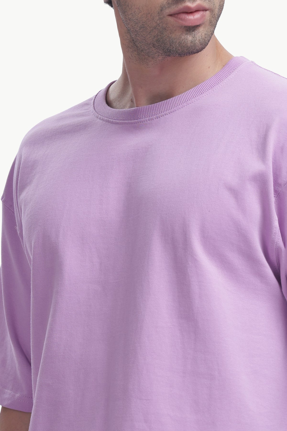 Oversized T-Shirt | 240 GSM Cotton(Lavander)