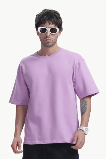 Oversized T-Shirt | 240 GSM Cotton(Lavander)