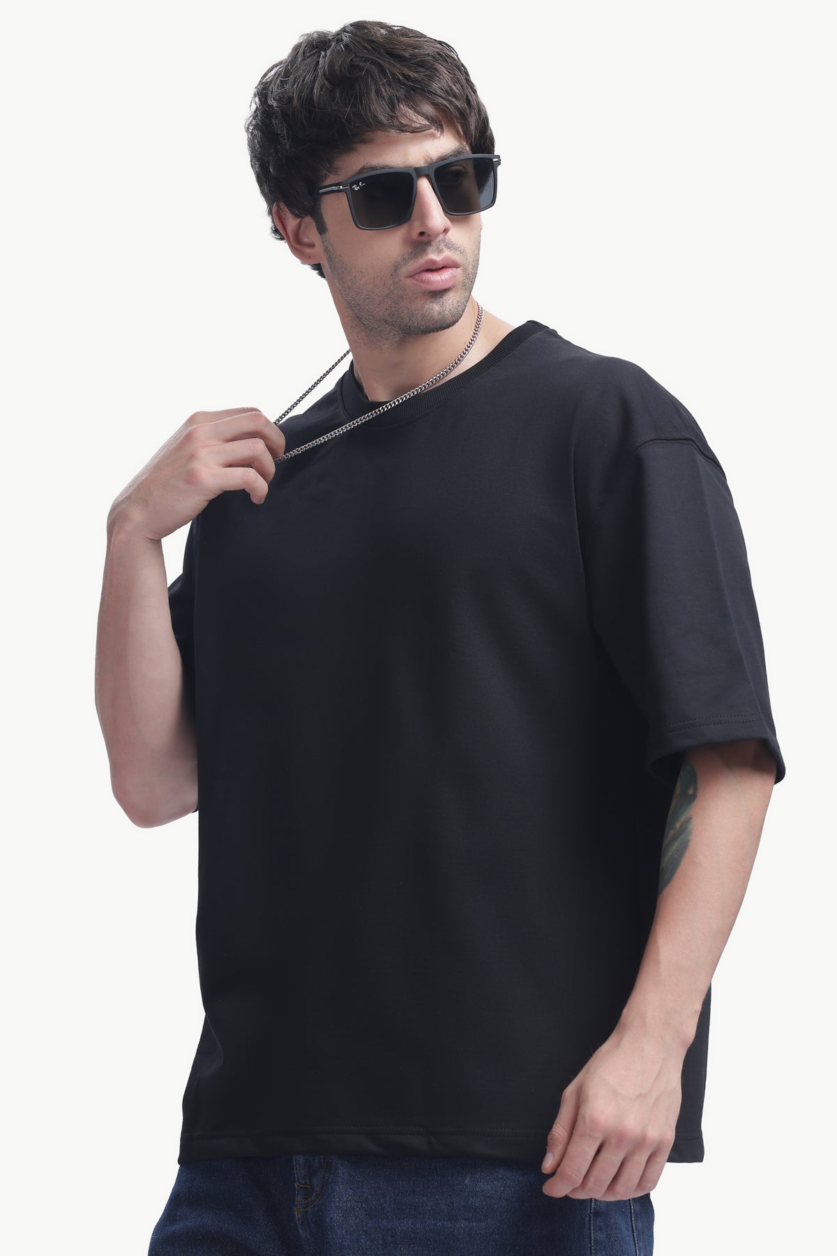 Oversized T-Shirt | 240 GSM Cotton | Black