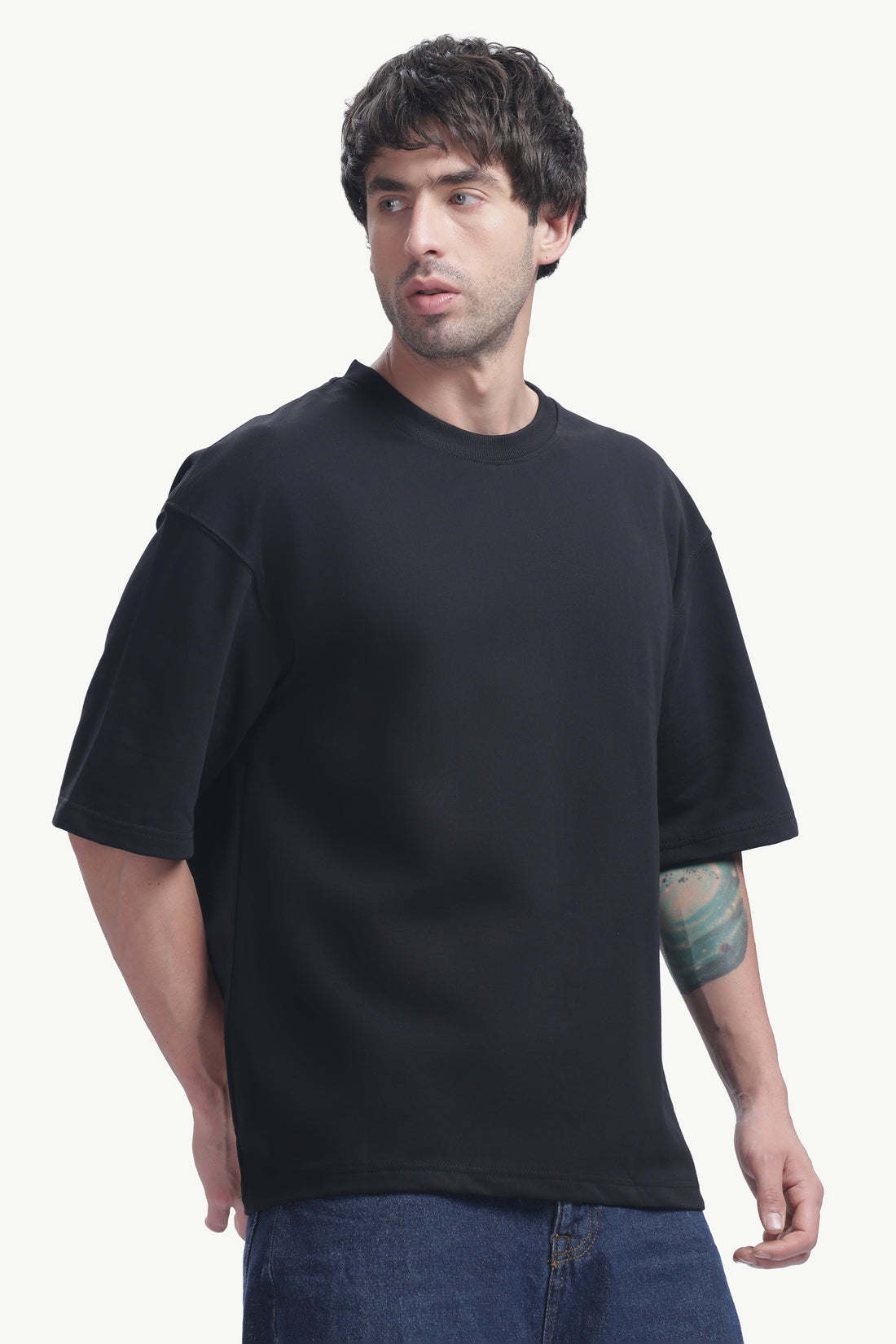 Oversized T-Shirt | 240 GSM Cotton | Black