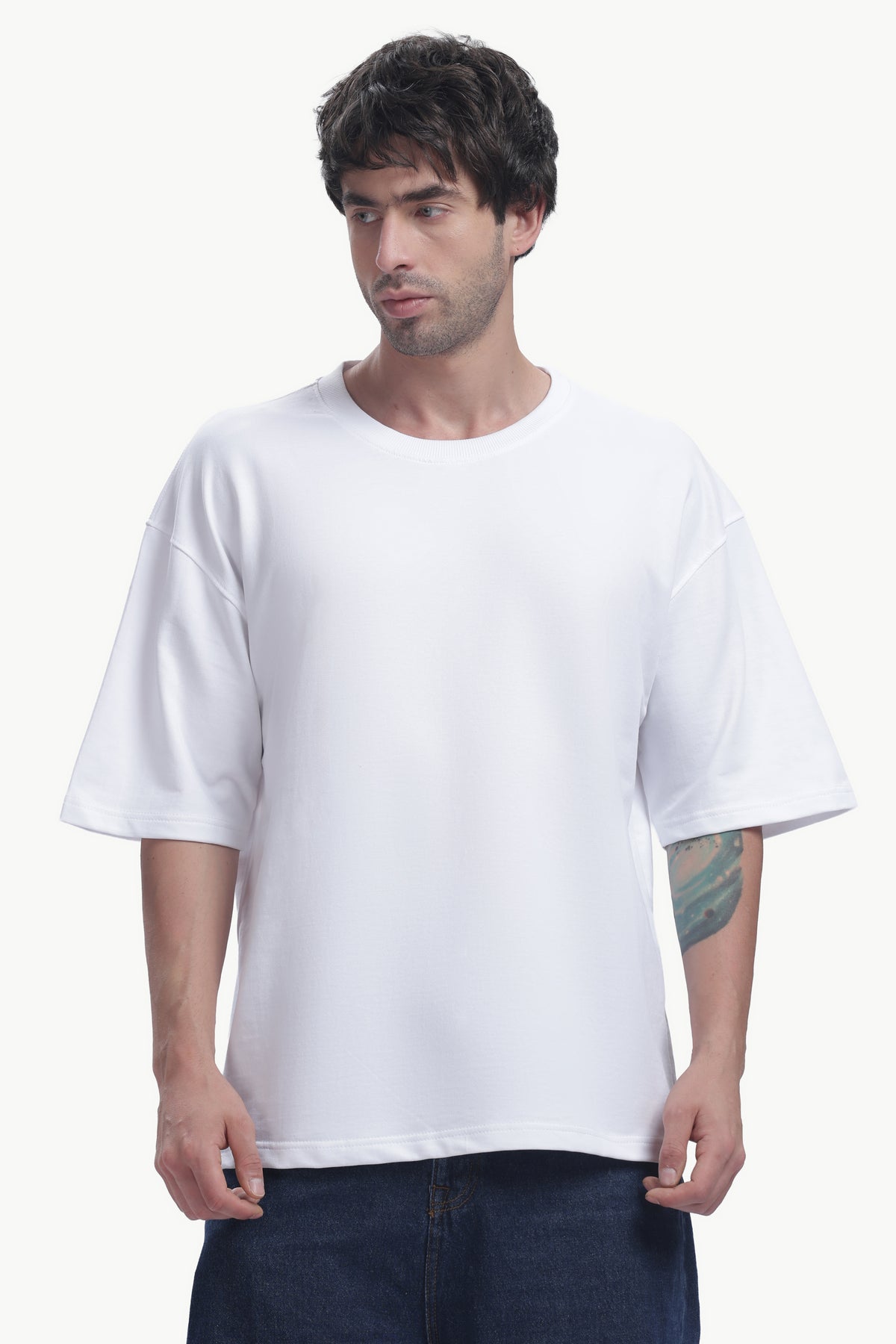 Oversized T-Shirt | 240 GSM Cotton | White