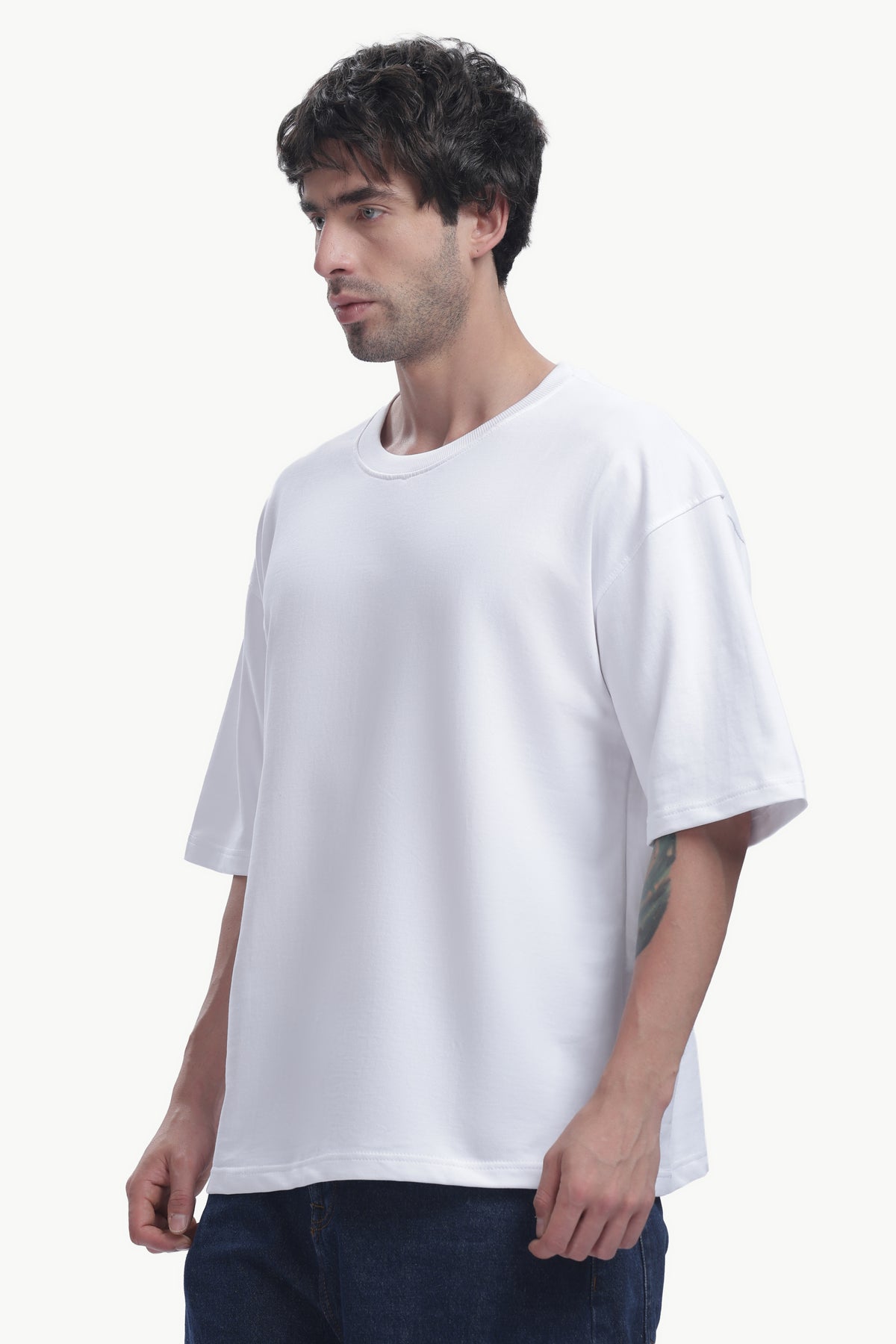 Oversized T-Shirt | 240 GSM Cotton | White