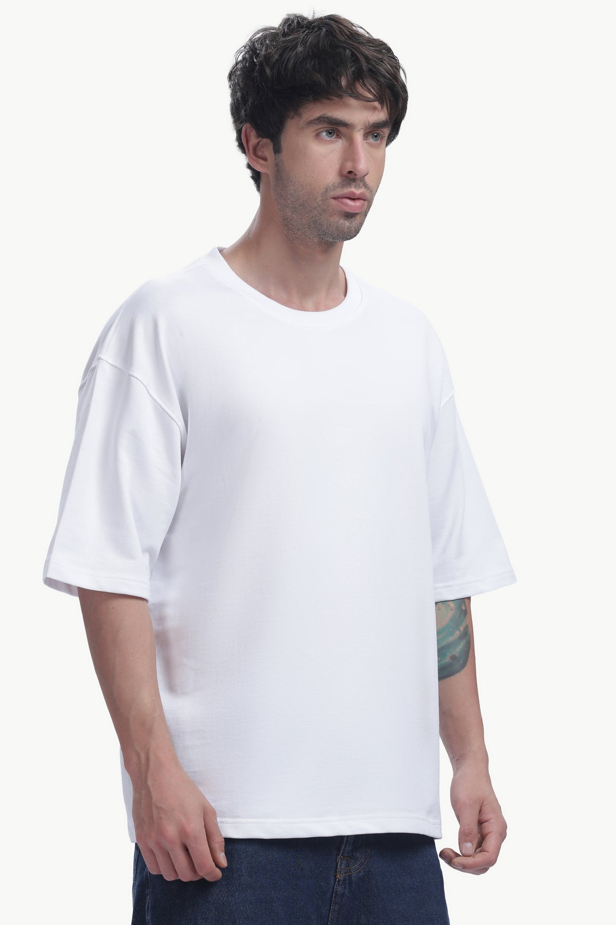 Oversized T-Shirt | 240 GSM Cotton | White