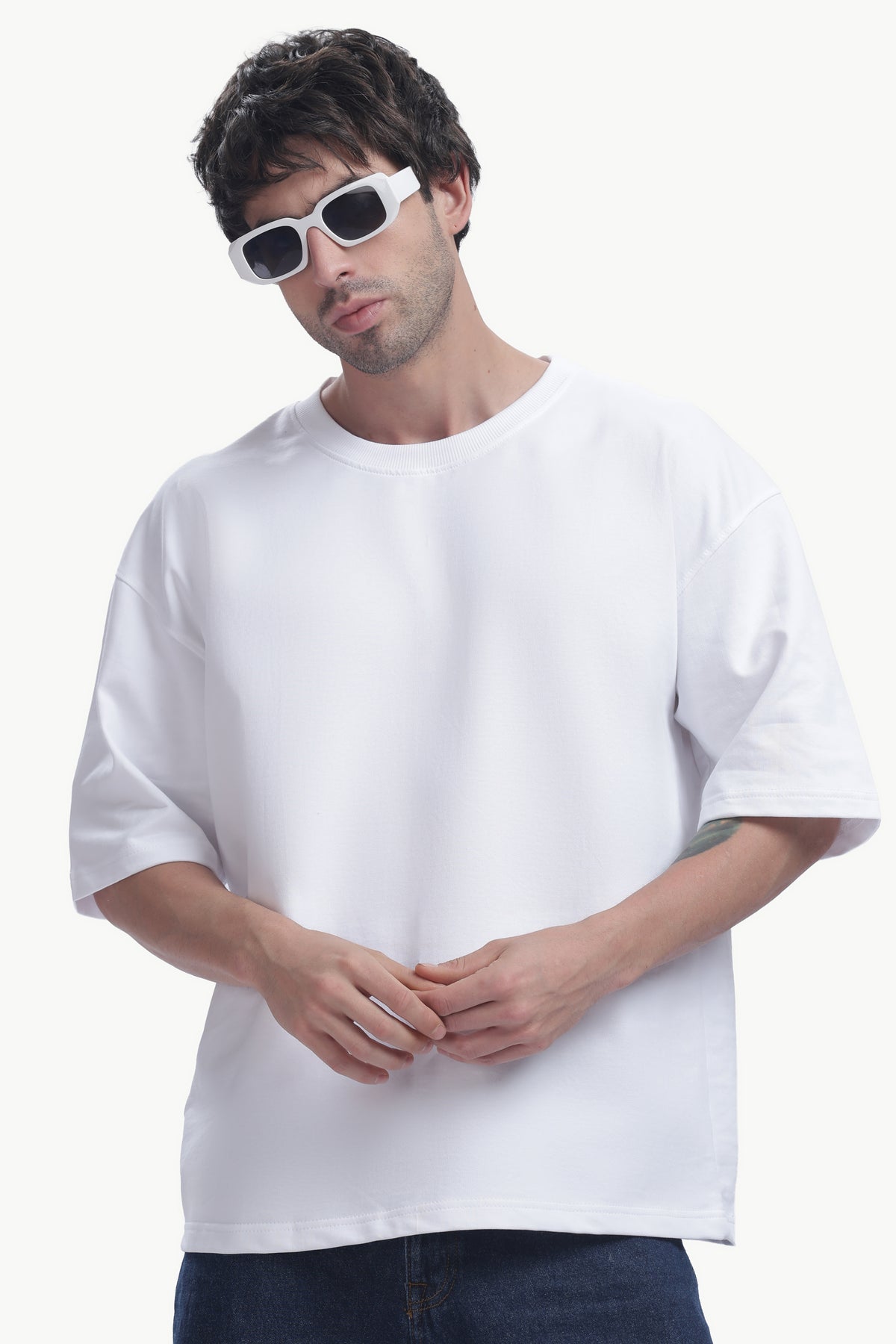 Oversized T-Shirt | 240 GSM Cotton | White