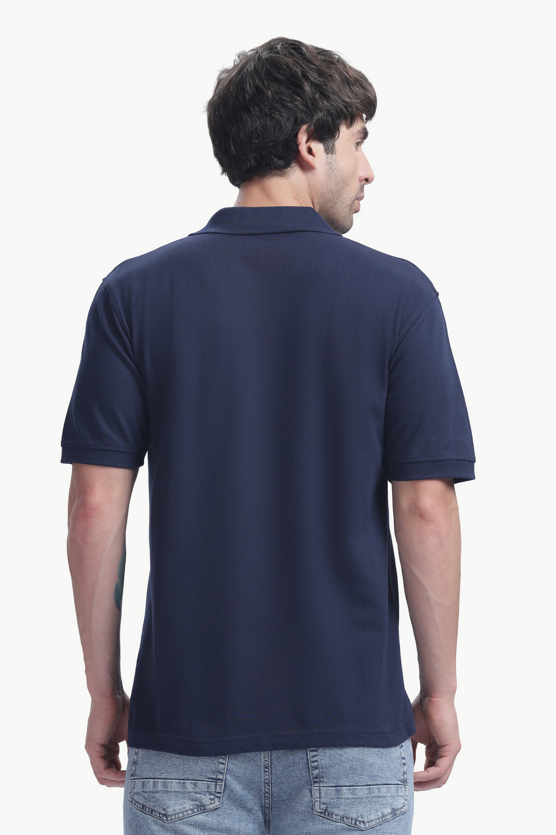 Premium Polo T-Shirt 220 GSM Cotton  Regular Fit  Polo Collar - NAVY