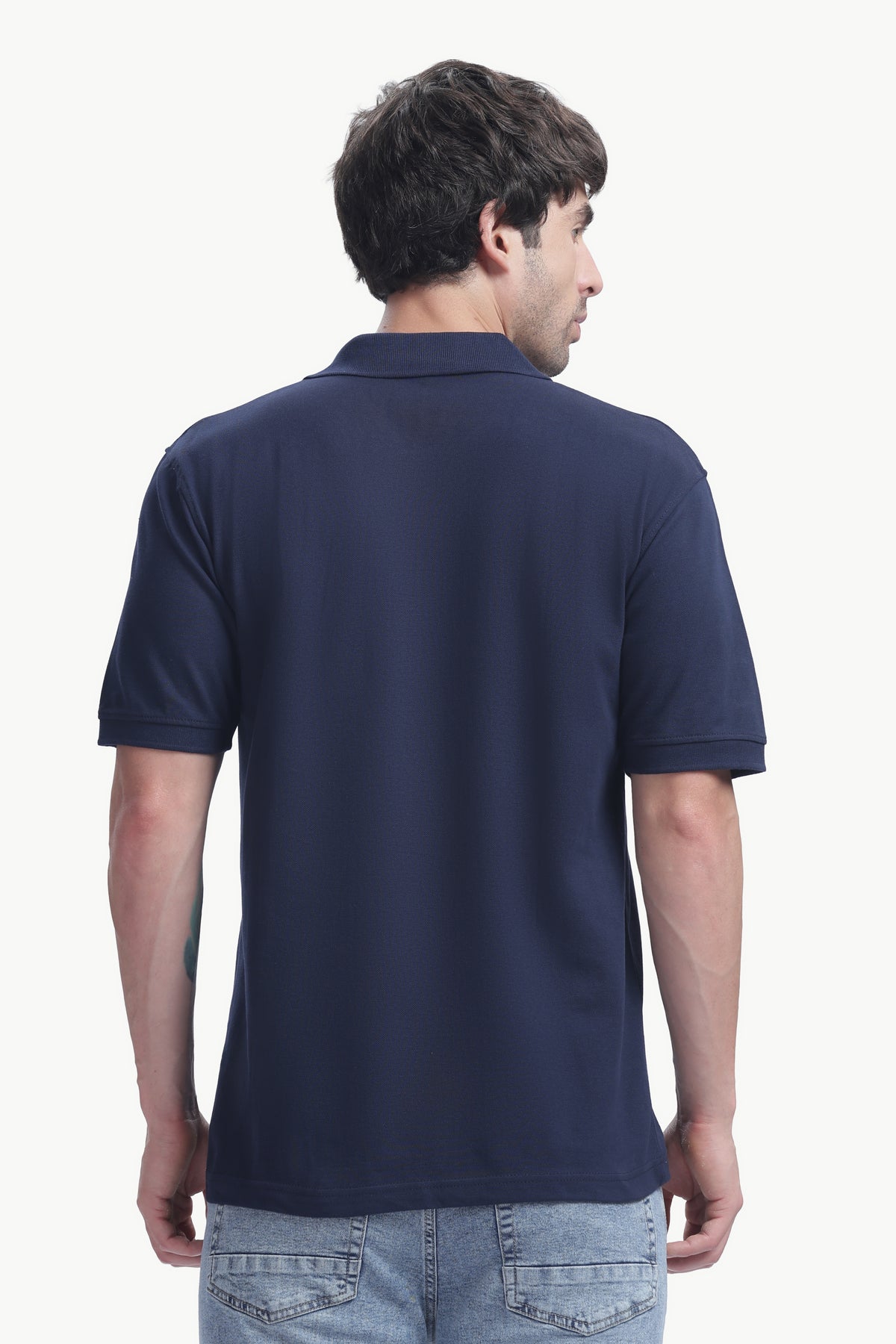 Premium Polo T-Shirt 220 GSM Cotton  Regular Fit  Polo Collar - NAVY