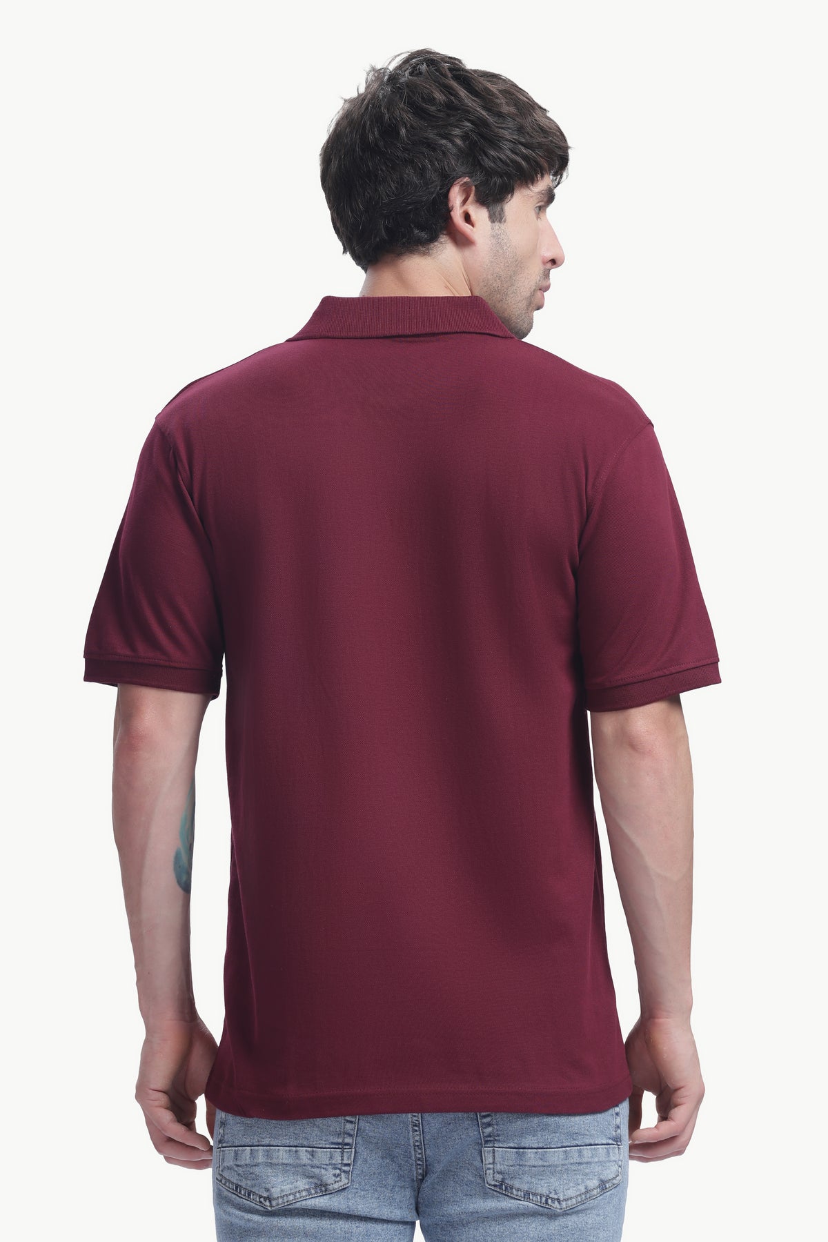 Premium Polo T-Shirt 220 GSM Cotton  Regular Fit  Polo Collar - MARRON