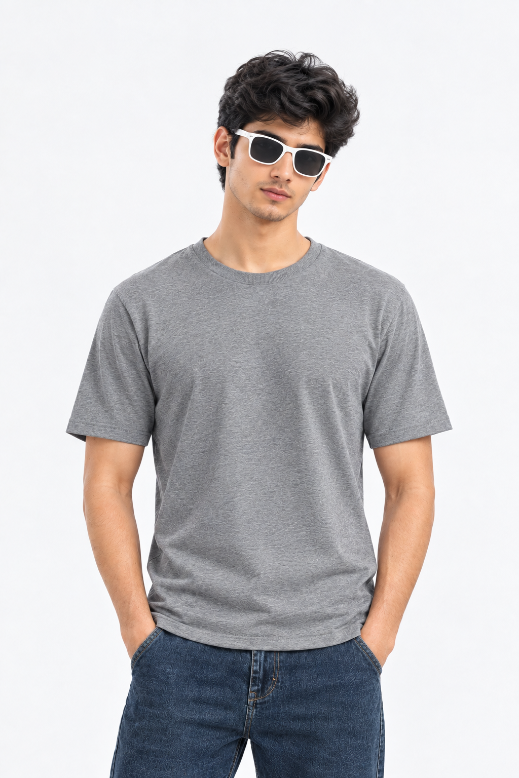 Plain Half Sleeve T-Shirt (G.Melanage)