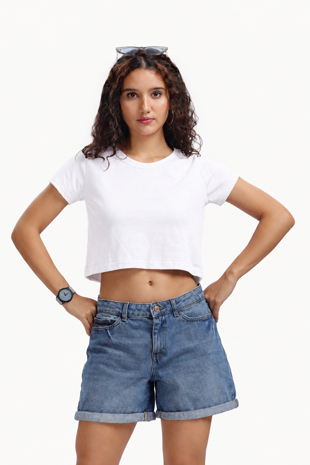 Crop Top Women’s Premium WHITE